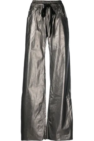 ISAAC SELLAM EXPERIENCE Drawstring leather trousers
