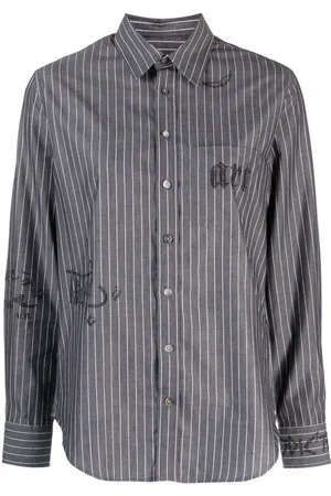 Zadig & Voltaire Taskiz rhinestone-embellished striped shirt