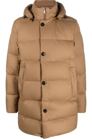 Woolrich Button-fastening hooded padded coat