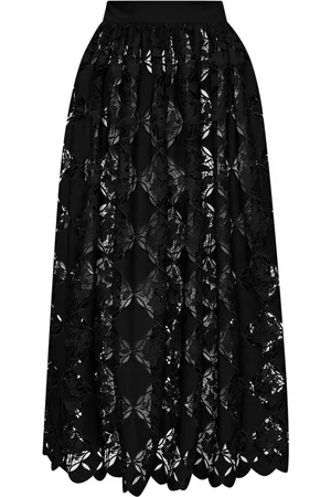 Oscar de la Renta Gardenia guipure midi skirt