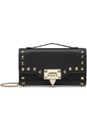 VALENTINO GARAVANI Rockstud leather wallet-on-chain