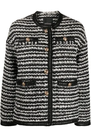 tout a coup Striped button-up jacket