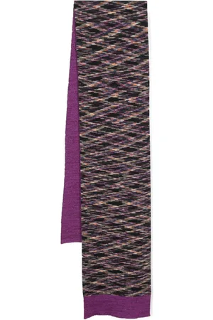 Missoni Patterned-intarsia reversible scarf