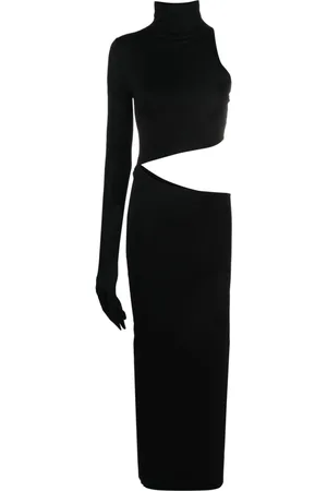 MANURI Tetris cut-out midi dress