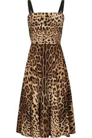 Dolce & Gabbana Leopard-print midi dress