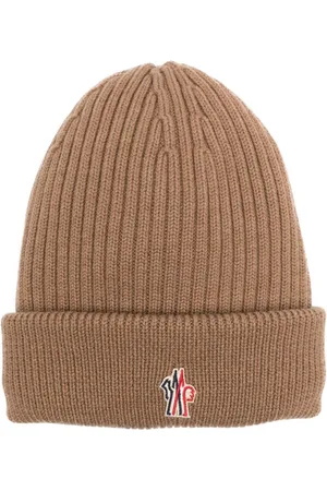 Moncler Logo-embroidered padded wool beanie