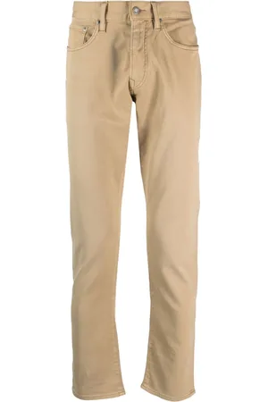 Ralph Lauren Logo-patch cotton straight-leg trousers