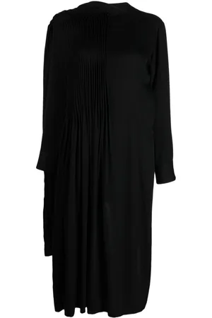 YOHJI YAMAMOTO Draped asymmetric midi dress