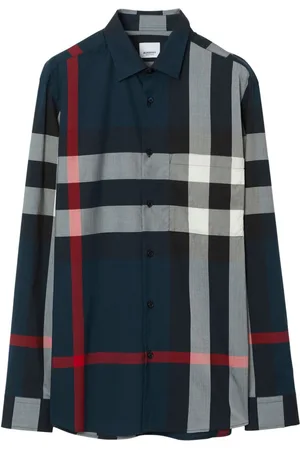 Burberry Check-pattern cotton shirt