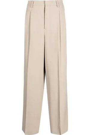 Ami Pleated wide-leg trousers