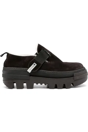 Premiata Shearling-lining suede loafers