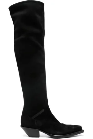 Premiata 50mm suede knee-high boots
