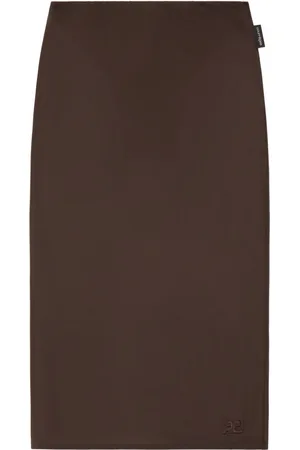 Courrèges Semi-sheer midi skirt