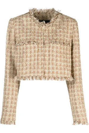 Twin-Set Bouclé cropped jacket