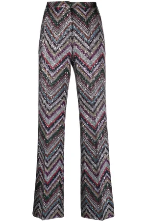 Missoni Sequin-embellished flared trousers