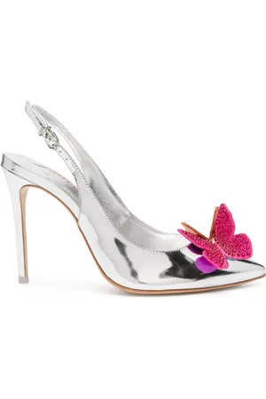 SOPHIA WEBSTER Vanessa 100mm metallic-finish pumps