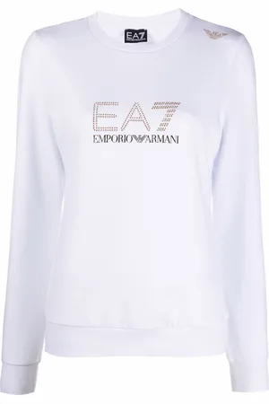EA7 Stud-detail long-sleeved T-Shirt