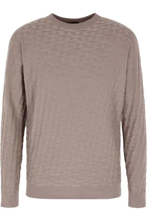 Giorgio Armani Crew-neck geometric jumper