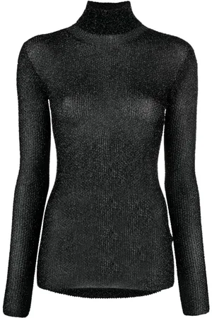 Isabel Marant Izzi semi-sheer lurex jumper