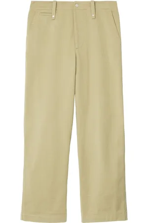 Burberry Wide-leg cotton trousers
