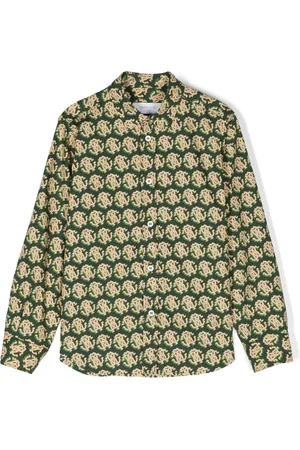 Roberto Cavalli Monogram-print long-sleeve shirt
