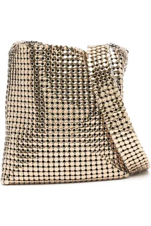 Paco rabanne Square Pixel metallic-mesh shoulder bag