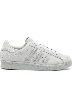 Y-3 Superstar exposed-seam suede sneakers