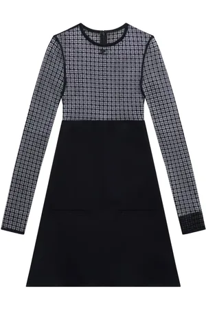 Courrèges Lace panelled minidress