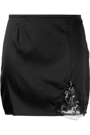 FLEUR DU MAL Violet sequinned skirt