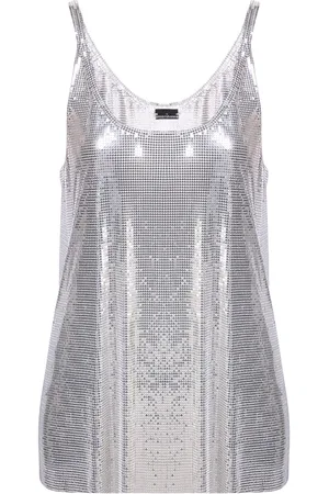 Paco rabanne Metallic mesh tank