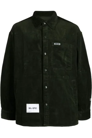 Izzue Logo-patch button-up shirt