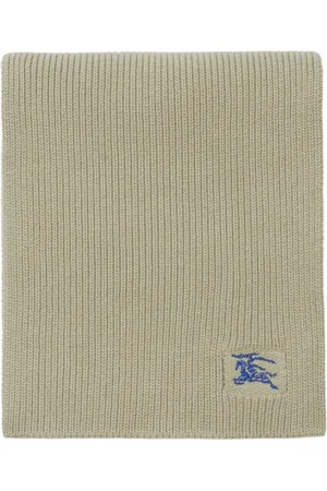 Burberry EKD-embroidered cashmere scarf