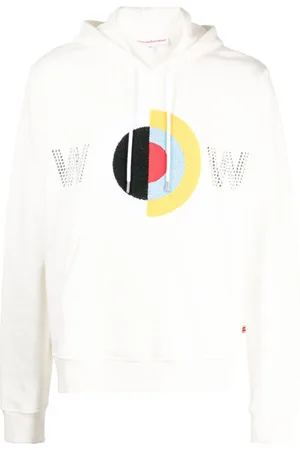 WALTER VAN BEIRENDONCK Hamza embroidered-motif cotton hoodie