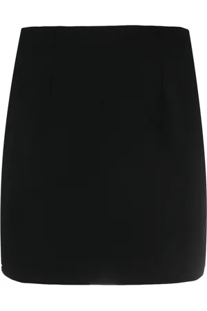 MAISON CLOSE Logo-patch lace-detailing skirt