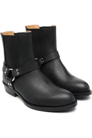 GALLUCCI Strap-detail leather boots