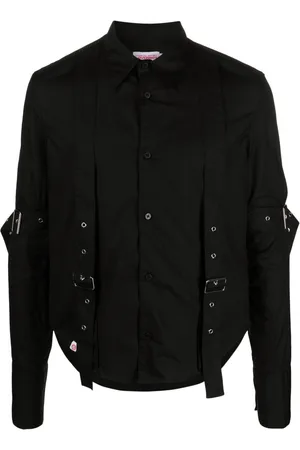 Charles Jeffrey Loverboy Buckled organic cotton shirt