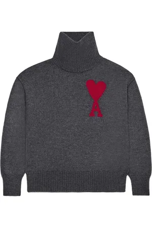 Ami Intarsia-logo wool jumper