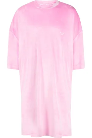 TEAM WANG design Sparkles velvet shirtdress