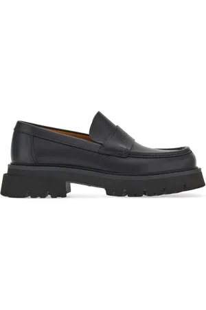 Salvatore Ferragamo Logo-embossed chunky leather loafers