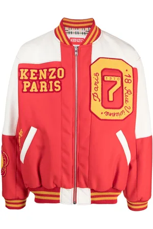 Kenzo Tiger Academy logo-patch bomber jacket