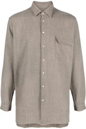 PAURA Flap-pocket button-up shirt