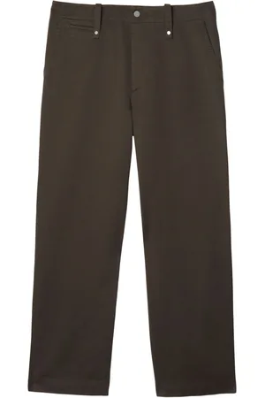Burberry Wide-leg cotton trousers