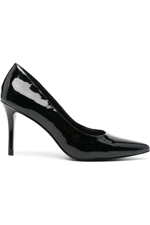 VERSACE 90mm faux-leather pumps
