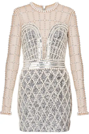 Balmain Embellished beaded minidress