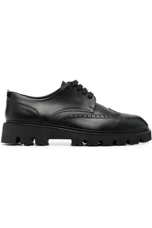 Sergio Rossi Perforated leather brogues