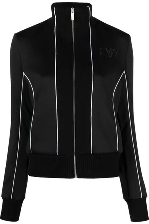 OFF-WHITE Contrast-trim stretch-cotton track jacket