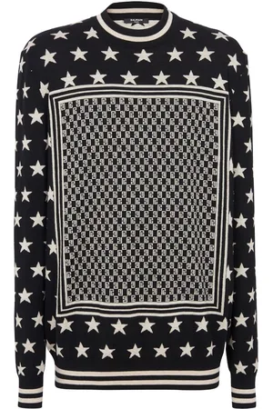 Balmain Monogram Stars wool jumper