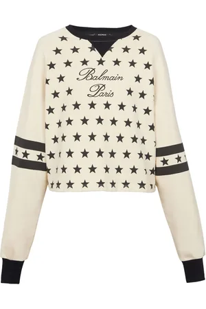 Balmain Signature-logo organic-cotton sweatshirt