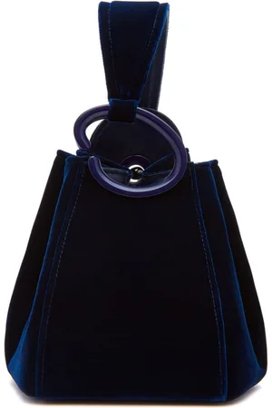 Oscar de la Renta O Handle velvet tote bag