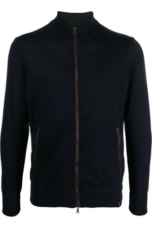 Paul & Shark High-neck virgin wool cardigan